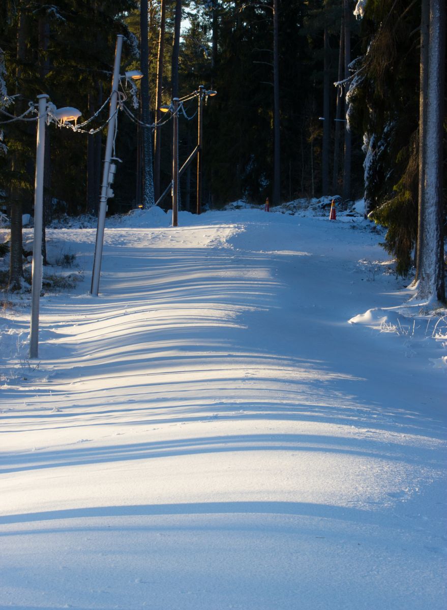 image: Gå inte i den nysprutade snön